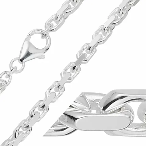 BNH Anker facet armbånd hopeaa 17 cm x 4,0 mm